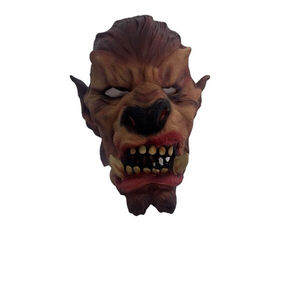 Vintage Horror Werewolf Adult Halloween Latex Mask 2003 The Paper Magic Group - Picture 1 of 16